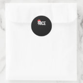 Schöne oder nette passende Weihnachtsdesign lustig Runder Aufkleber (Tasche)