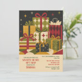 Schöne oder Saubere Geschenkverlosung Einladung (Stehend Vorderseite)