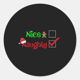 Schöne oder schmutzige Familie, die Weihnachten fü Runder Aufkleber