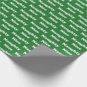 Schöne oder schöne grüne moderne Typografie lustig Geschenkpapier (Ecke)