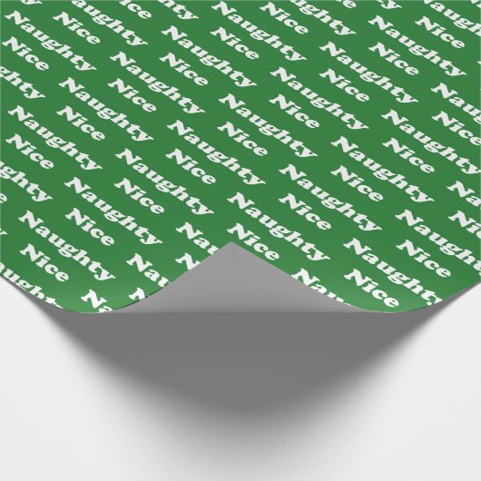 Schöne oder schöne grüne moderne Typografie lustig Geschenkpapier (Ecke)