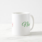 Schöne oder schöne Weihnachtszeit-Tasse Kaffeetasse (VorderseiteRechts)