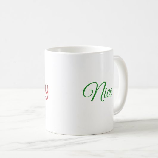Schöne oder schöne Weihnachtszeit-Tasse Kaffeetasse (VorderseiteRechts)