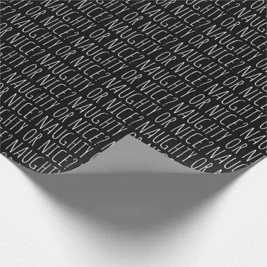 Schöne oder Schwarz-weiße handgeschriebene Typogra Geschenkpapier (Ecke)