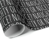 Schöne oder Schwarz-weiße handgeschriebene Typogra Geschenkpapier (Rolleneckpunkt)