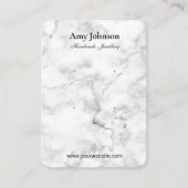Schöne Ohrringe aus weißem Marmor Display Cards Visitenkarte (Vorderseite)
