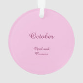 Schöne Oktoberfest im Kosmos Ornament (Rückseite)