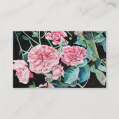 Schöne Old Pink Roses Business Card Visitenkarte (Vorderseite)