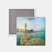 Schöne Ölfarbe Kreta Griechenland Magnet (Vorderseite/Rückseite)