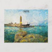 Schöne Ölfarbe Kreta Griechenland Postkarte (Vorderseite)