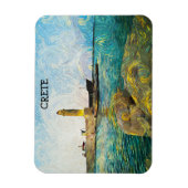Schöne Ölgemälde auf Kreta Magnet (Vertikal)