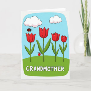 Schöne Oma-Tag-Blumenkarte Karte