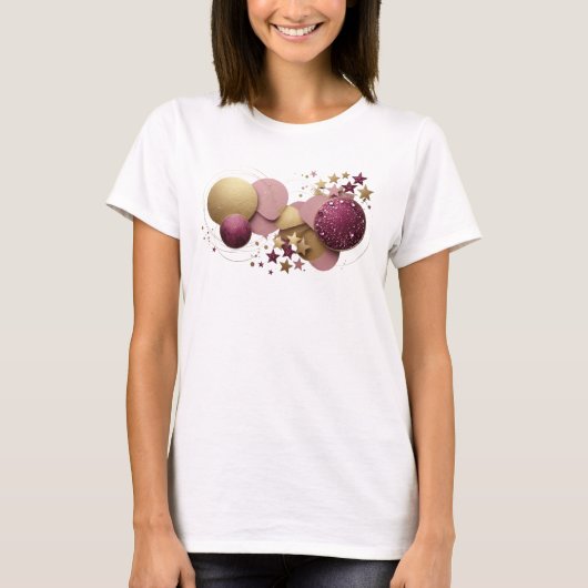 Schöne Orange ABSTRACT ART Gestaltung T-Shirt (Vorderseite)