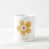 Schöne Orange Blume Kaffeetasse (Mittel)