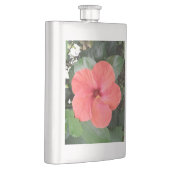 Schöne Orange Hibiskus Blume Flasche Flachmann (Rechts)