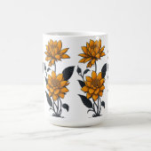 Schöne Orange Jasmine Blume Kaffeetasse (Mittel)