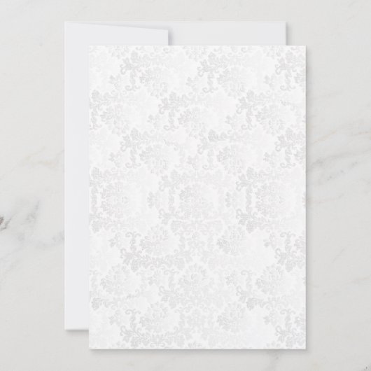 Schöne Orange Rose & Daisy Wedding Einladung (Rückseite)