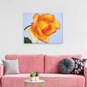 Schöne Orange Rose Leinwand Art Printing (Insitu (Wohnzimmer))
