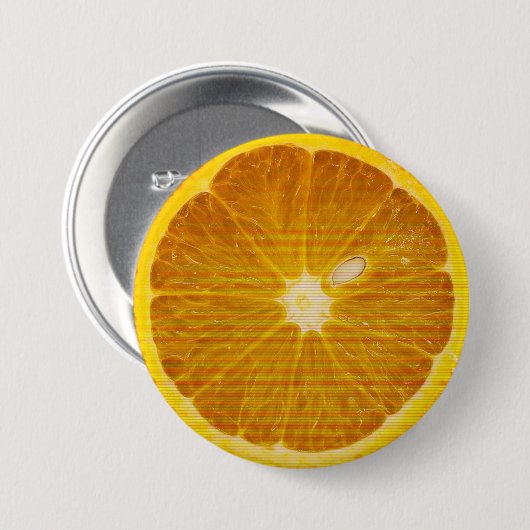 SCHÖNE ORANGE SLICE BUTTON (Vorne & Hinten)