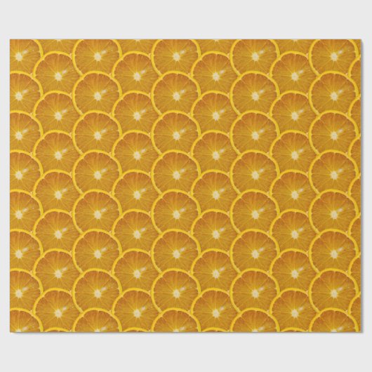 SCHÖNE ORANGE SLICE GESCHENKPAPIER (Flach)