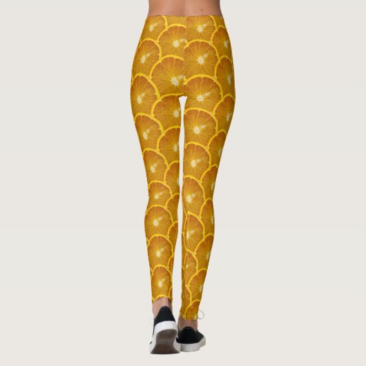 SCHÖNE ORANGE SLICE LEGGINGS (Rückseite)