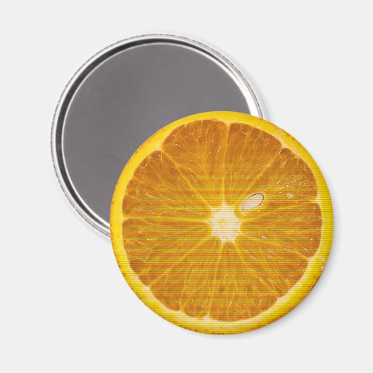 SCHÖNE ORANGE SLICE MAGNET (Vorderseite/Rückseite)