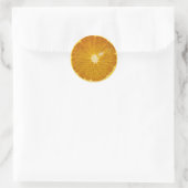 SCHÖNE ORANGE SLICE RUNDER AUFKLEBER (Tasche)