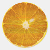 SCHÖNE ORANGE SLICE RUNDER AUFKLEBER (Vorderseite)