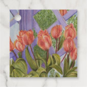 Schöne Orange Tulips Geschenkanhänger (Vorderseite)