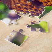 Schöne Orange und Gepunktete Schwarze Schmetterlin Puzzle (Seite)