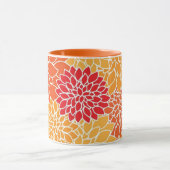 Schöne Orange und Rote Tasse (Zentrum)