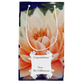 Schöne Orange Wasserlilie Blume Kleine Geschenktüte (Vorderseite)