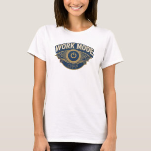 Schöne Orange WORK MODE OFF Statement Design T-Shirt