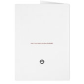 Schöne Orangefarbene Muttertagskarte (Hinten)