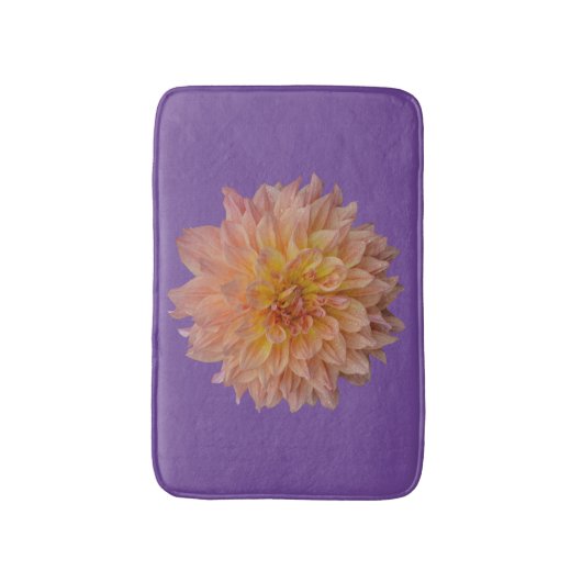Schöne Orangendahlie Badematte (Vorderseite Vertikal)