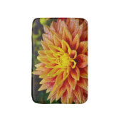 Schöne Orangendahlie Badematte (Vorderseite Vertikal)