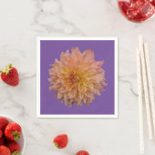 Schöne Orangendahlie Serviette (Beispiel)