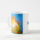 Schöne Orangenkatze in der Natur Kaffeetasse (Vorderseite Links)