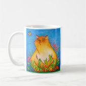 Schöne Orangenkatze in der Natur Kaffeetasse (Links)