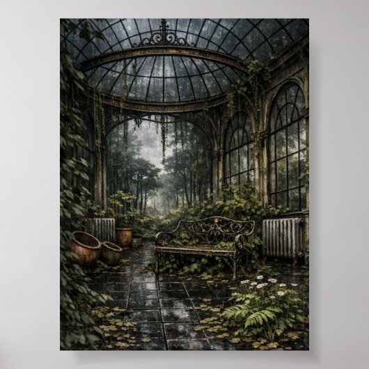 Schöne Orangerie Gewächshaus Poster (Vorne)