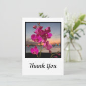 Schöne Orchid Dankeschön Karte (Stehend Vorderseite)