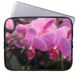 schöne orchid-rosa Blume. Blumenfotografie Laptopschutzhülle