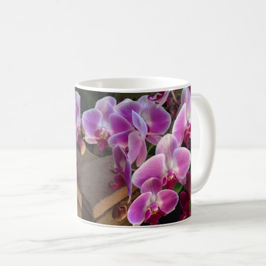 Schöne Orchid-Tasse Kaffeetasse (VorderseiteRechts)