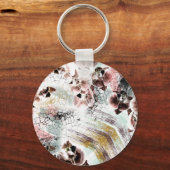 Schöne Orchidee Schlüsselanhänger (Vorderseite)