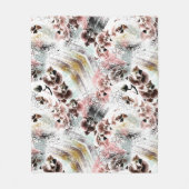 Schöne Orchidee stilvoll Fleecedecke (Vorderseite)