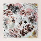 Schöne Orchidee stilvoll floral Puzzle (Horizontal)