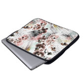 Schöne Orchidee stilvoll Laptopschutzhülle (Vorne Knopf)