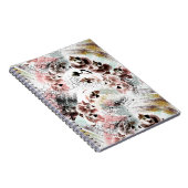 Schöne Orchidee stilvoll Notizblock (Rechte Seite)