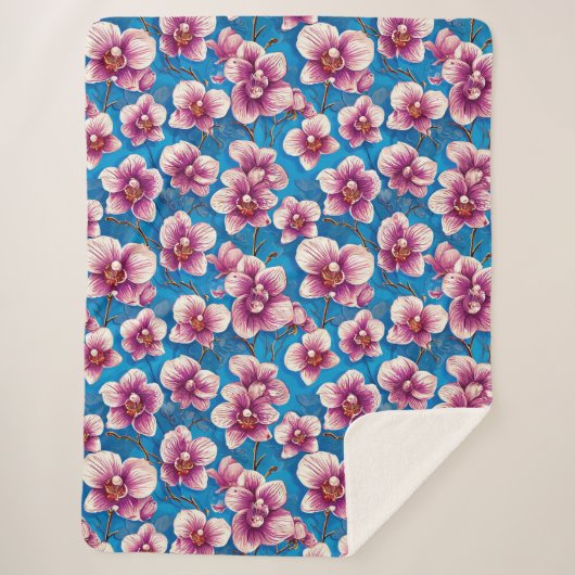 Schöne Orchideen-Blume Sherpadecke (Vorderseite)