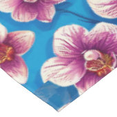 Schöne Orchideen-Blume Tischdecke (Schrägansicht)